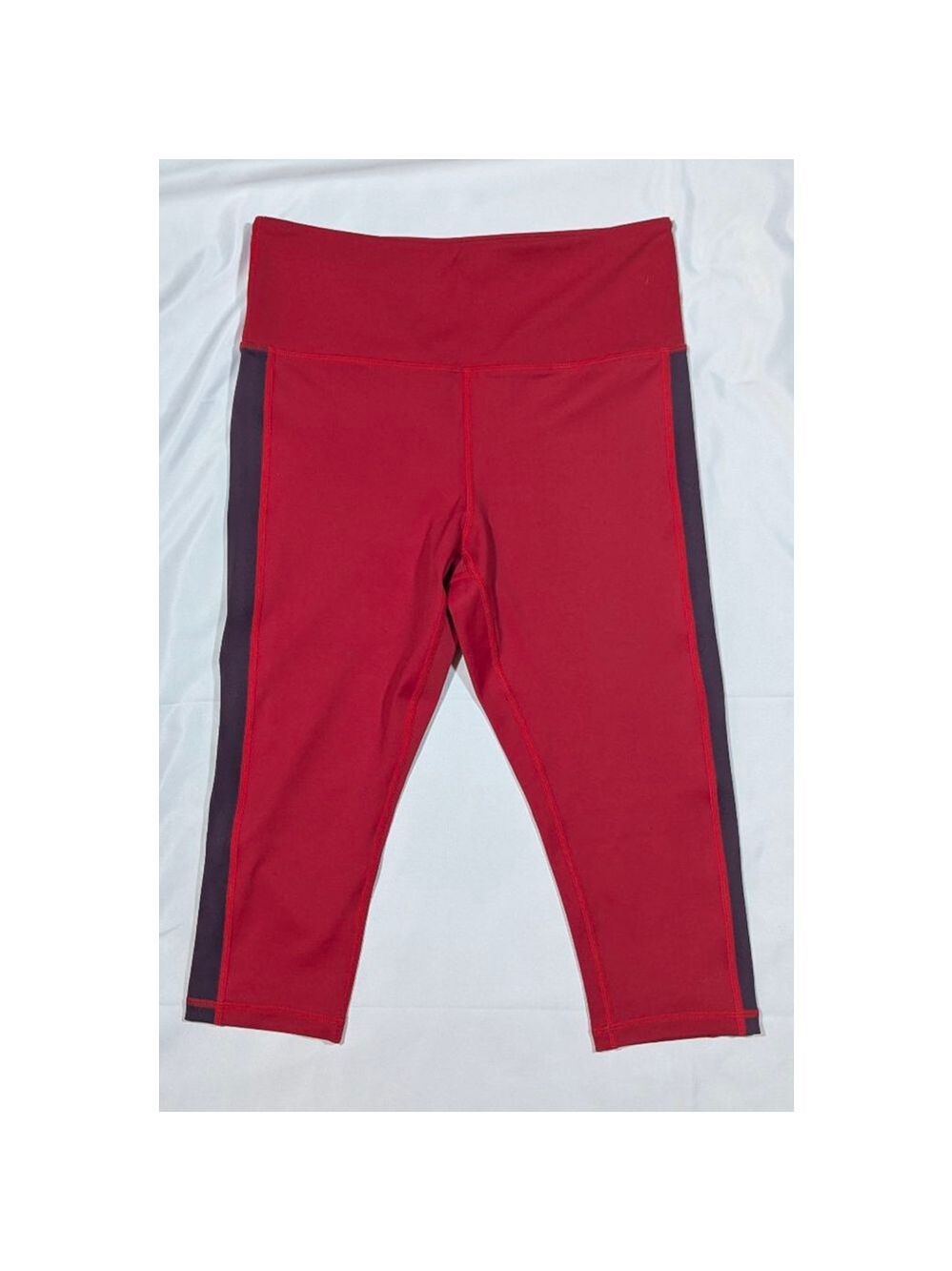 Zyia Active Red Crop Leggings Capri Yoga Pants Size 6 8